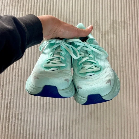 HOKA ONE ONE ARAHI 6 Sunlit Ocean / Lilac Mist Blue Turquoise Purple 7.5 - Picture 10 of 11